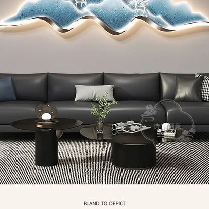 decorative painting LED lighting advanced sense wall lamp painting light luxury atmosphere sofa background wall hanging painting