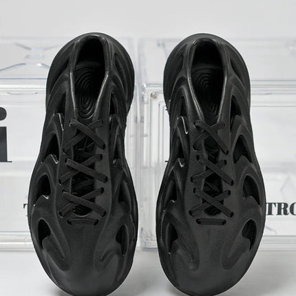 Summer Men's Classic Hollow Sandals Anti slip Beach Hole Shoes Lace up Sports Sandals Outdoor Lightweight Water Garden Shoes