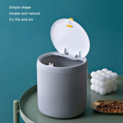 Mini Waste Bin Desktop Office Trash Can Home Garbage Basket Table Plastic Organizer Office Supplies Dustbins Sundries Barrel Box