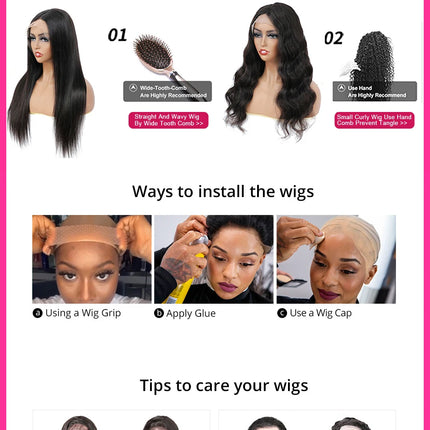 Water Wave Human Hair Wigs With Bangs For Women Full Machine Made 30 Inches Deep Curly Fringe Wig Glueless Wigs Natual Color