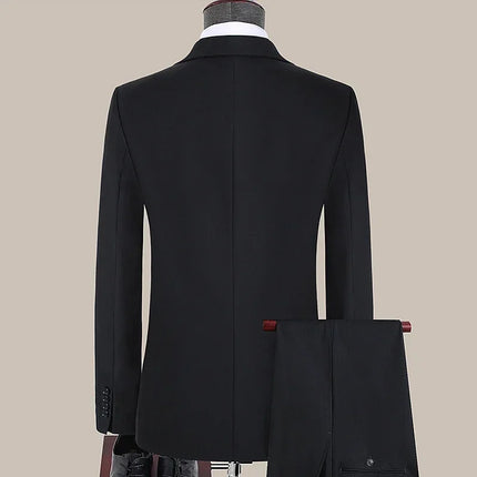 S-7XL Suit New (Blazer+ Vest + Pants) Korean Version of Slim-fit Work Clothes Fashion Business Men Casual Wedding Gentleman Suit