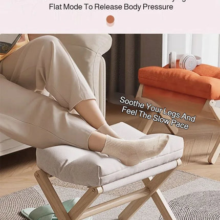 Foldable Sofa Footstool Living Room Stool Sofa Stool Living Room Footstool Solid Wood Casual Stool Portable Desk Footstool