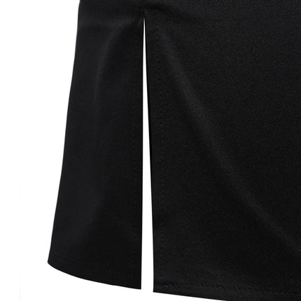 African Men's Shirt Pants Set Metallic Print Tops Long Sleeves Clothing V Neck Matching Traditional Suit With Trouser For Men