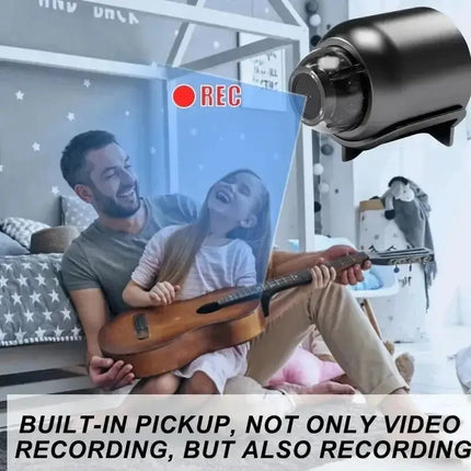 Mini caméra X5 1080P, vision nocturne claire, légère, portable, haut de gamme, détection de mouvement, sans fil