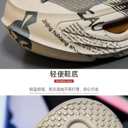 New Men Clogs Luxury Design Summer Shoes Sandals Daily Walking Beach Indoor Footwear Size 39-46 Comfortable Men Shoes Slippers