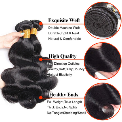 30Inch Body Wave Bundles Brazilian Hair Bundles Hair Weave 1/3/4 pcs For Woman Hair Extensions Weave Extensions 3/4 Bundles Remy