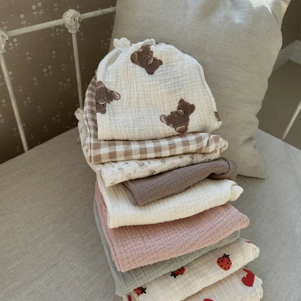 Organic Cotton Baby Pants Newborn Toddlers Autumn Spring Summer Winter Cute Print Soft Muslin Clothes Pants Pantalons Capris