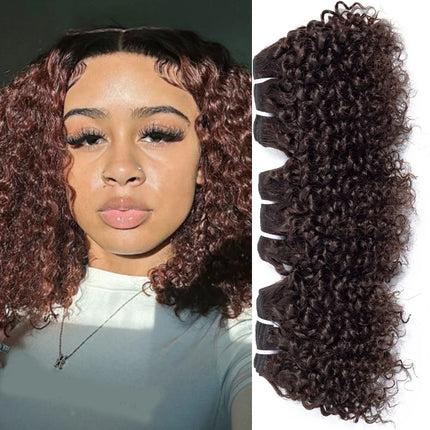 Short Jerry Curly Human Hair Bundles 100% Human Hair Weft Brazilian Hair Weave Bundle Cheap short deep loose ocean wave bundles