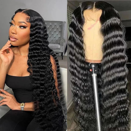 Loose Deep Wave Frontal Wig 13x6 HD Lace Frontal Human Hair Wigs For Women Brazilian 13x4 Lace Front Human Hair Wig Pre Plucked