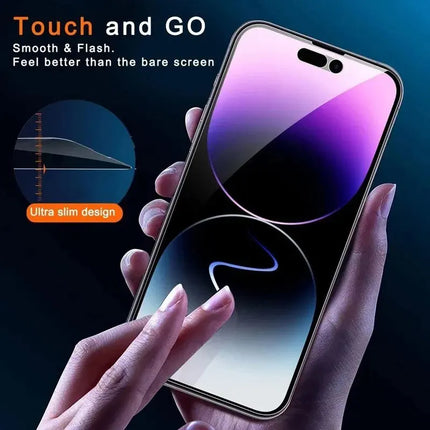 Anti-Spy Tempered Glass for iPhone16 Pro Max 15/14/13/12/11 X 4pcs Privacy Tempered Glass Screen Protector anti-fingerprint Film