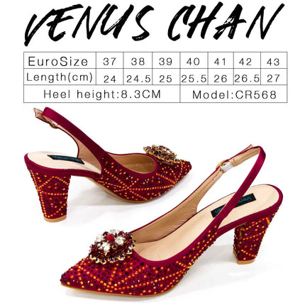 doershow beautiful Italian Shoes And Bag Sets For Evening Party With Stones Italian Leather Handbags Match Bags! HDF1-30