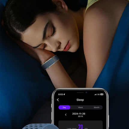 Smart Wristband Wearable Fitness Multi-Sport All-Day Automatic Continuous Monitoring Health Data Improve Sleep Stress Wellness