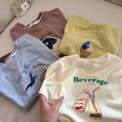 Children's Clothing T-Shirt Kids Clothes Boys Girls Summer Cartoon Tops Short Sleeve Clothes  Cotton Baby Clothing