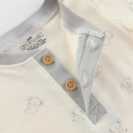 Kiddiezoom 3 Pcs Summer Fashion Cartoon Baby Boy Girl Bodysuits Soft Newborn Onesies Clothing