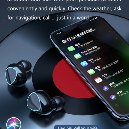 New Arrival M10 Earphone Wireless Headset High Quality Perfect Sound Earbuds Sports Game Music BT Headphone with Power Bank