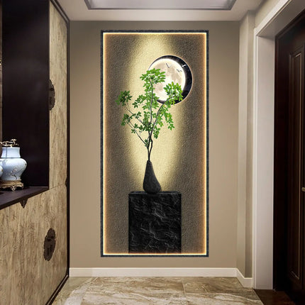 Light and shadow porch decorative wall painting Modern Painting Living Room Home Decoration 50*105cm decoration wall paste