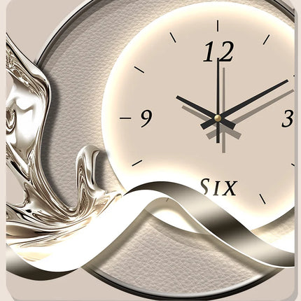 Art Mural Luxury Wall Clocks Interior Aesthetic Silent Minimalist Wall Watch Nordic Restaurant Reloj Pared Home Decoration