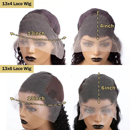 38 42 48 Inch 13x6 HD Transparent Bone Straight Lace Front Wigs 300 Density Straight Lace Front Wigs Brazilian Human Hair Wigs
