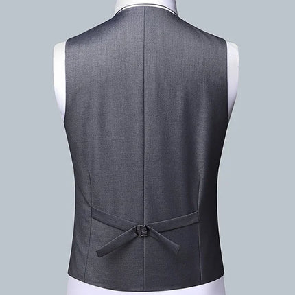 Men's Solid Color Business Suit 2025 High Quality Fashion Banquet Wedding Trend Groom Best Man Single 3/2/1