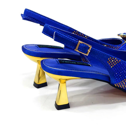 Newest Arrivals Special Design Silver Color African Women Shoes and Bag Set Pointed Toe Pumps for Wedding Party