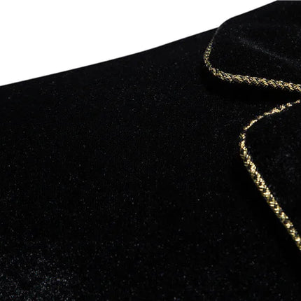 2023 new men's high-end velvet suits fashion casual dress jacket party costumes men's sets