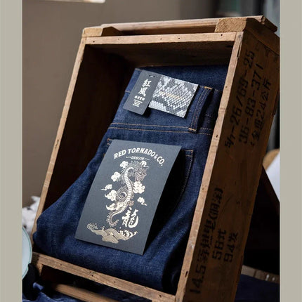 Red Tornado NOIR Year of the Dragon Limited Edition Jeans 14oz Natural Indigo Selvedge Denim Pants