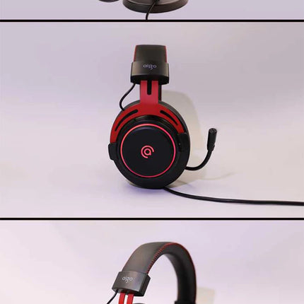 Aigo A700 Gaming Wired Headphone W/ HD Mic Scalable Virtual 7.1 Channel Sound Recognition 50mm Dynamic Headset for Esports FPS