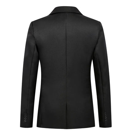 Men's Trendy Leisure Boutique Suit Jacket  Autumn Casual Business Slim Fit Non-ironing Single Button Suit Solid Formal Blouse
