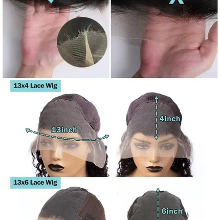 Deep Wave 99J Burgundy 13x6 Transprent Lace Frontal Wig Human Hair 13x4 Curly 30 40 Inch HD Lace Front Wigs Red Wine Water Wave