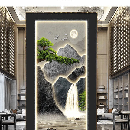 Light and shadow porch decorative wall painting Modern Painting Living Room Home Decoration 50*105cm decoration wall paste