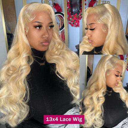 613 hd lace frontal wig 13X6 blonde Transparent HD Lace Frontal Wigs Honey Brazilian 13×4 Body Wave Human Hair Wigs For Wowen
