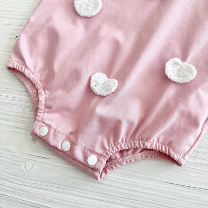 New Baby Boys Clothes Newborn Infant Baby Boy Girl Romper 3D Clouds, Hearts, Flowers Patchwork Jumpsuit Summer Baby Clothes