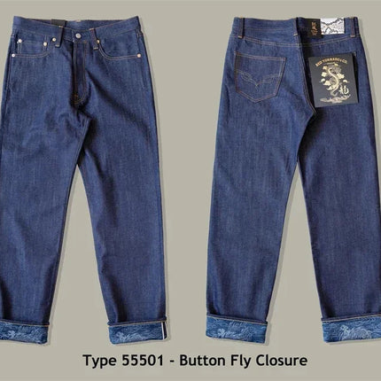 Red Tornado NOIR Year of the Dragon Limited Edition Jeans 14oz Natural Indigo Selvedge Denim Pants