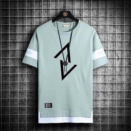 Summer Casual Graphics T Shirts For Men Japan Fashion Streetwear Print T Shirt  Harajuku Short Sleeve Tops Tees Men Clothing