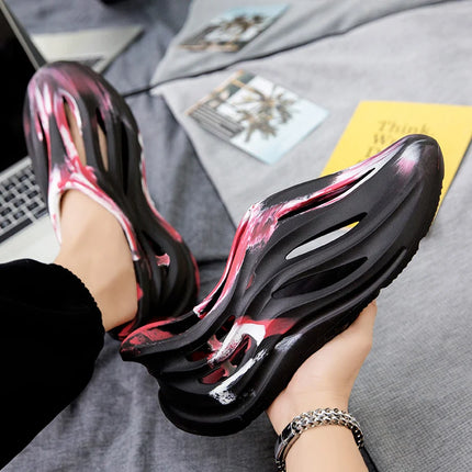 Summer Men Slippers Camouflage Design Sandals Outdoor Clogs Trend Casual Sandals Quick Dry Beach Slippers Comfortable Home Shoes