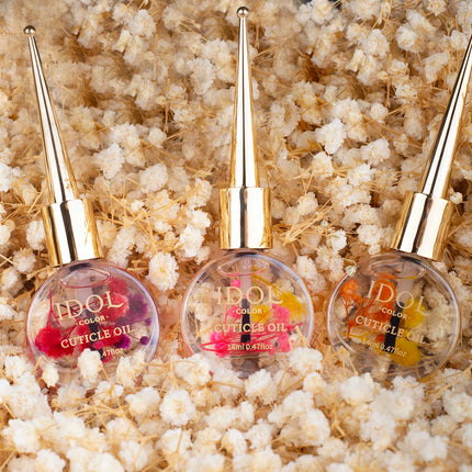 IDOL COLOR Nail & Cuticle Oil, Softens Cuticles, Fixes Dryness & Roughness,  Nail Care Essentials | Elegant Packaging