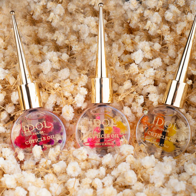 IDOL COLOR Nail & Cuticle Oil, Softens Cuticles, Fixes Dryness & Roughness,  Nail Care Essentials | Elegant Packaging