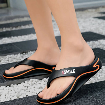 2025 Summer Man Slippers Soft Bottom Slides Non-slip Thick Soled Men's Slippers Flip Flops Indoor Outdoor Beach Sandals