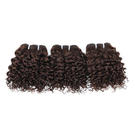 Short Jerry Curly Human Hair Bundles 100% Human Hair Weft Brazilian Hair Weave Bundle Cheap short deep loose ocean wave bundles