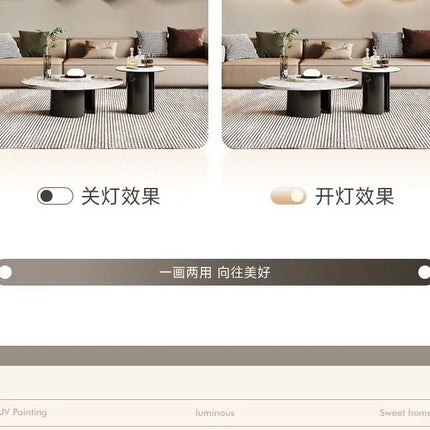 decorative painting LED lighting advanced sense wall lamp painting light luxury atmosphere sofa background wall hanging painting