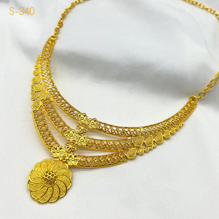 Brazilian 24K Gold Color Jewelry Sets For Women Wedding Dubai Necklace Earrings Nigerian Indian Bridal Set Party Gifts Wholesale