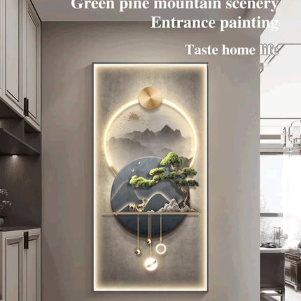 Light and shadow porch decorative wall painting Modern Painting Living Room Home Decoration 50*105cm decoration wall paste