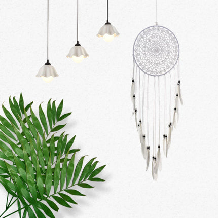 Handmade Dream Catcher – Boho Feather Pendant Wall Decor for Bedroom, Kids’ Room & Car