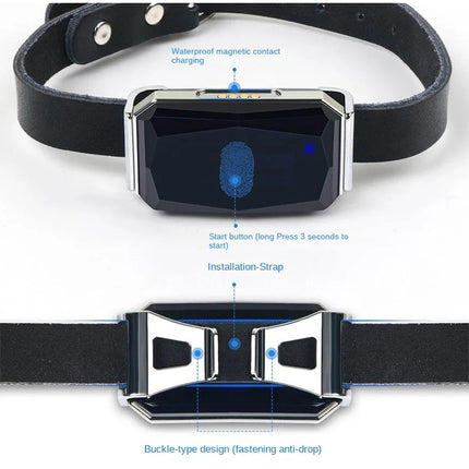 G12 Tracking Device Wearable Smart Collar Pet Tracking Locator Waterproof IP67 Anti-lost Record Multifunctional for Kids Elderly