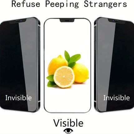 Anti-Spy Tempered Glass for iPhone16 Pro Max 15/14/13/12/11 X 4pcs Privacy Tempered Glass Screen Protector anti-fingerprint Film