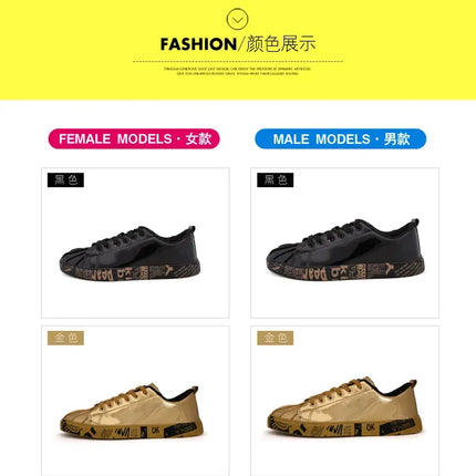 Couple Gold Silver Jogging Sneakers Men Hip Hop Casual Unisex Shoes Tennis Women Running Trainers Clunky Streetwear Footwear