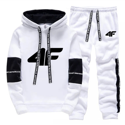 Sports Hot Sale Men's Tracksuit Hooded Long Sleeves Casual Single Piece Sweatshirts And Daily Sweatpants Comfort Outdoor Jogging