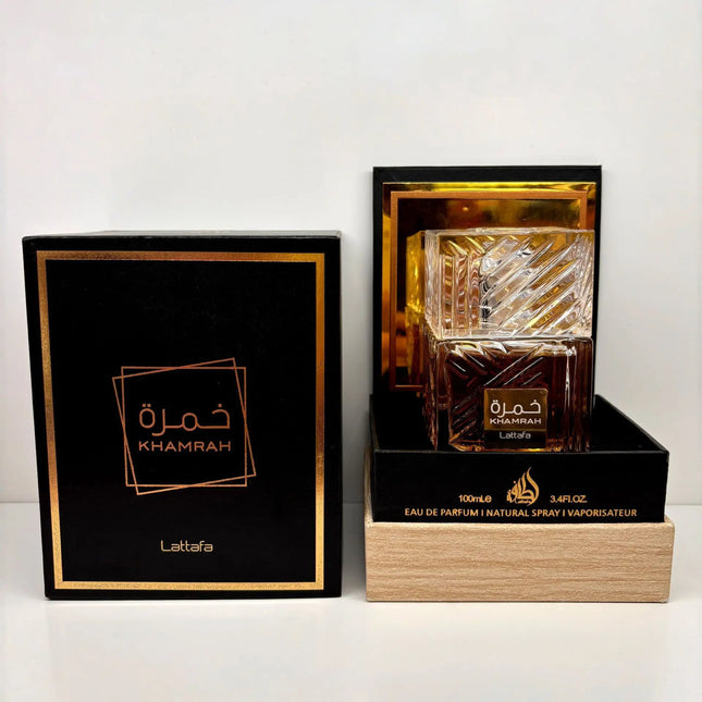 1 Pack 3.4 Oz/100 Ml Lattafa Khamrah Perfume 3.4 Oz/100 Ml - Warm Spice Vanilla & Cinnamon Perfume, Unisex Perfume Spray