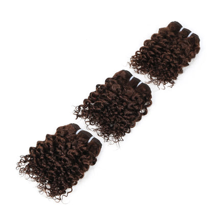 Short Jerry Curly Human Hair Bundles 100% Human Hair Weft Brazilian Hair Weave Bundle Cheap short deep loose ocean wave bundles
