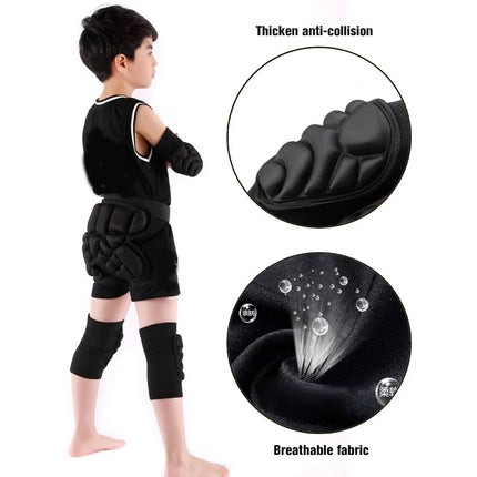 1Pair Kids Knee Pads and Elbow Pads Set Toddler Soft Protective Gear, Sport Protective Kneepad Skate Football Volleyball Cycling